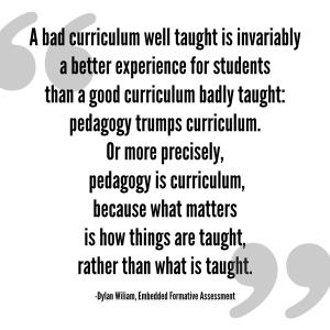 a bad curriculum well taught