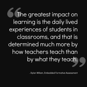 greatest impact on learning